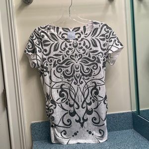 Full Length Short Sleeve Bling Tee